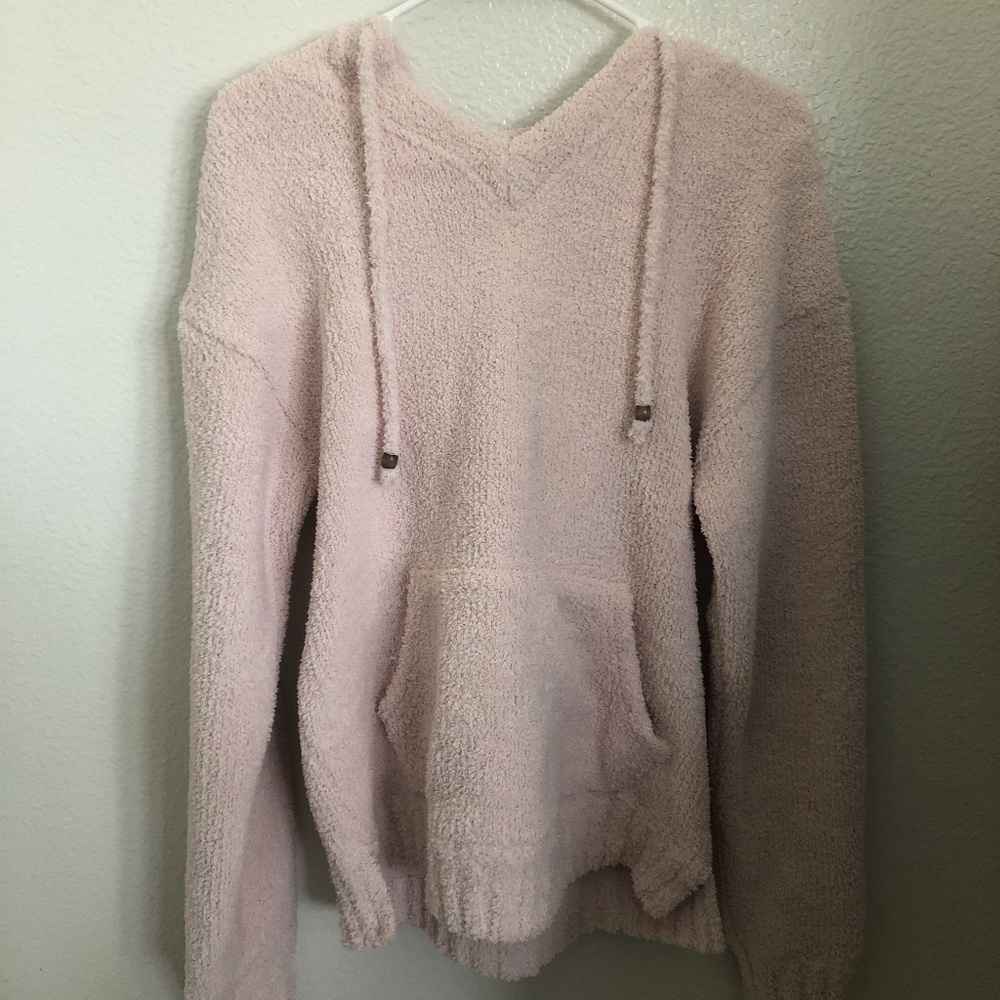 Thread & Supply Pink Furry Longsleeve Sweater
